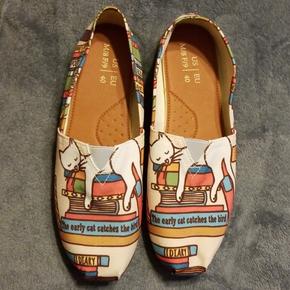 Cute Canvas Cat Kitty Shoes